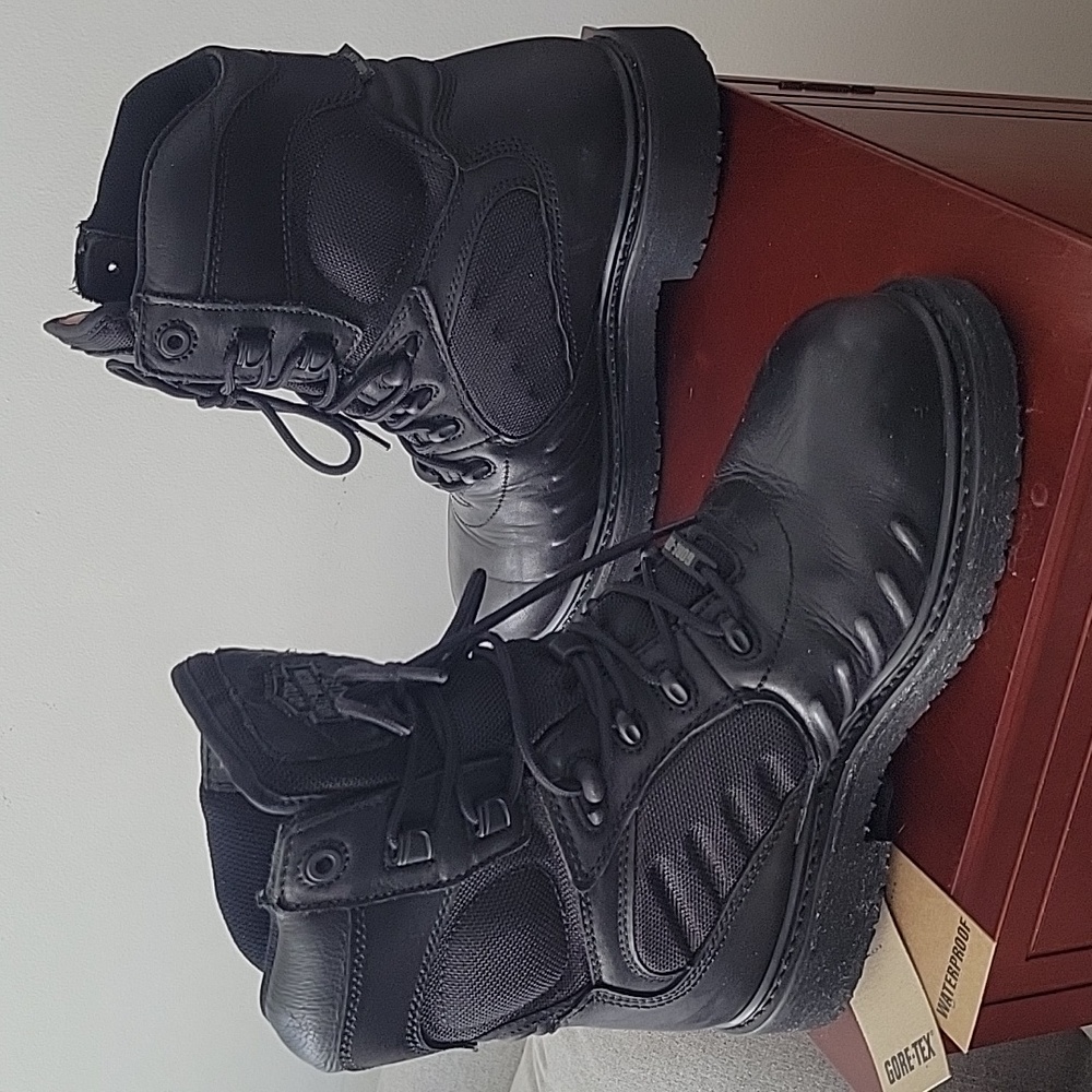 Harley-Davidson FXRG Boots 8/39 Black With Box - Picture 6 of 16